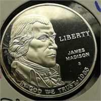1994 Silver Dollar Proof James Madison