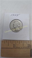 1945 Silver Quarter