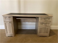 Computer Desk with Ash Finish