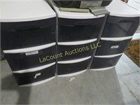 3 sets of drawer stacks great condition