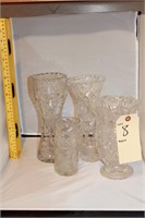 Antique American Cut Glass vases