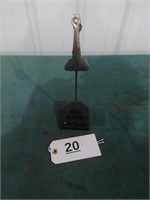 Cast Iron Note Paper Clip Holder Stand