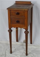 Vintage Wood Plant Stand End Table