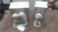 2 PRECIOUS MOMENT FIGURINES/ SEALED WITH A KISS/