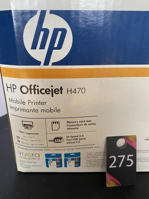 HP Office Jet H470 Mobile Printer