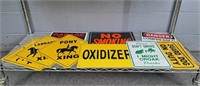 Large Lot Assorted Plastic Signs