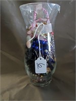 Flower Vase With Costume Jewelry