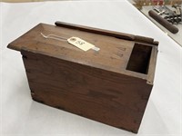 Dovetailed Wooden Box w/ Sliding Lid