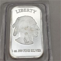 1 Oz. 999 Fine Silver Bar