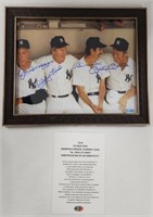 Dimaggio/Ford/Mantle/Martin Signed Picture w/COA