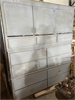 3 SECTION CABINET AND CONTENTS