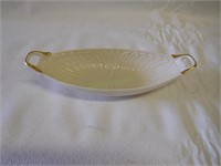 Lenox oval, handled serving dish in ivory
