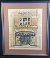 Crabtree And Evelyn Building Framed In Store Art