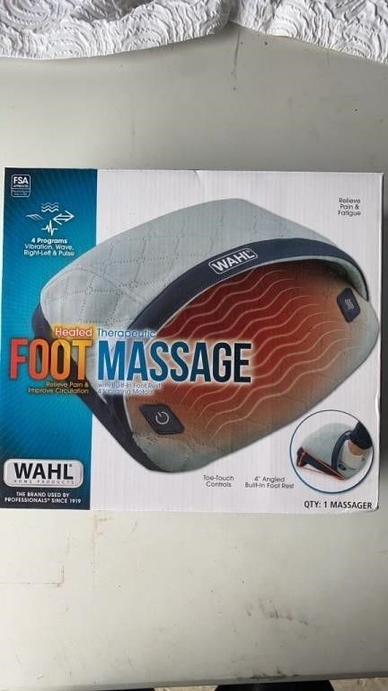 New - WAHL Heated Therapeutic Foot Maddage