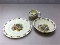 Royal Doulton Bunnykins 3Pc. Place setting.