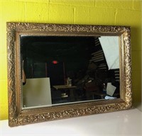 Ornately Framed Beveled  Mirror