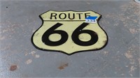 metal Route 66 sign