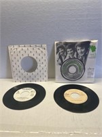 Lot of 4 Vintage 7 Inch Vinyl Records