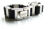 Chopard Stainless and Rubber Racing Bracelet