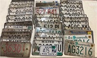 Lot of 36 License Plates