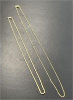 Two 14 KT Gold Chains