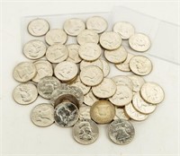 Coin 20 Franklin Half Dollars-BU