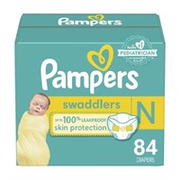 Pampers Swaddlers Newborn Diaper Size N, 84 Count