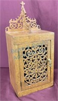 Antique Oak pierce carved box