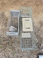 Lot of 2 animal traps