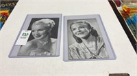 Lot of 2 Movie Star Photo Cards