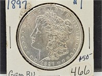 1897 Morgan $1 Silver Coin
