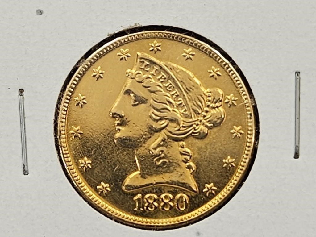 1880  $5 Gold Coin