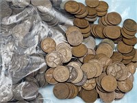 Bag of 1940-50's Wheat Pennies Approx 3 lbs