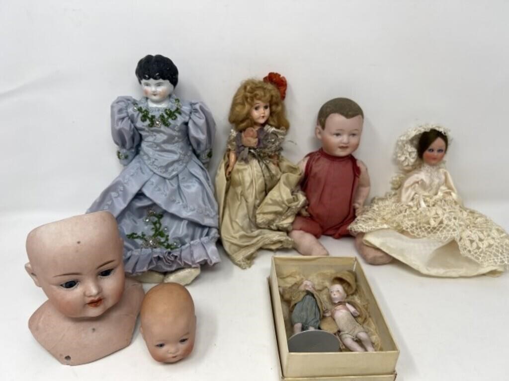 Lot of Antique Dolls