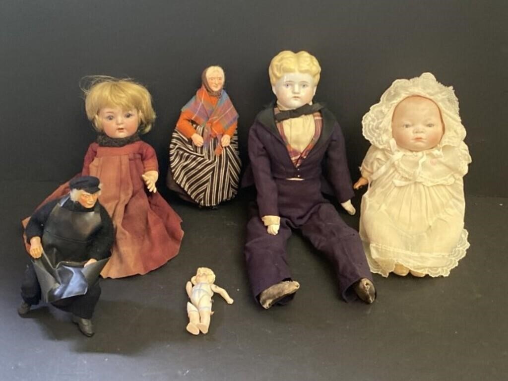 Lot of Antique Dolls