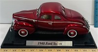 1940 Ford Sedan Die Cast Car w/ Display Stand