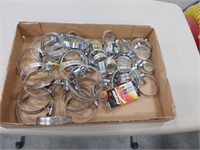 assortment of hose clamps