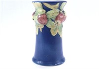 Weller Blue Baldin Art Pottery Apple 10" Vase