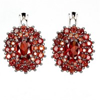 Natural Mozambique Garnet Earrings