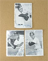 3 1969 Deckle Edge Cards Alou Carew Aparicio