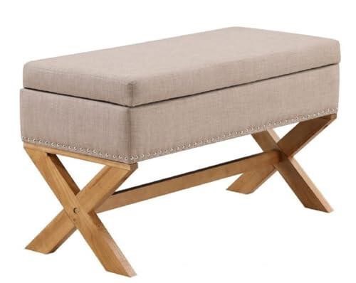 Boraam Becky Accent Storage Bench, Beige