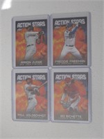 AARON JUDGE +3 OTHERS TOPPS CHROME ACTION STARS