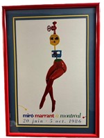 1986 Joan Miro Marrant Canadian Exhib Poster