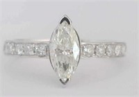 14ct White Gold Diamond ring