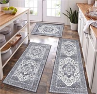 (new)HEBE Farmhouse Kitchen Rug Sets 3 Piece with