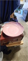 Vintage  pink frankoma 218 plate