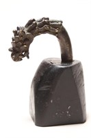 Early Cast Chinese Bronze Dragon Handle,