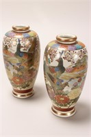 Pair of Satsuma Vases,
