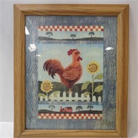 Rooster Picture, Rooster & Hen With Chicks