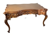 VINTAGE LOUIS XVI STYLE OAK DESK